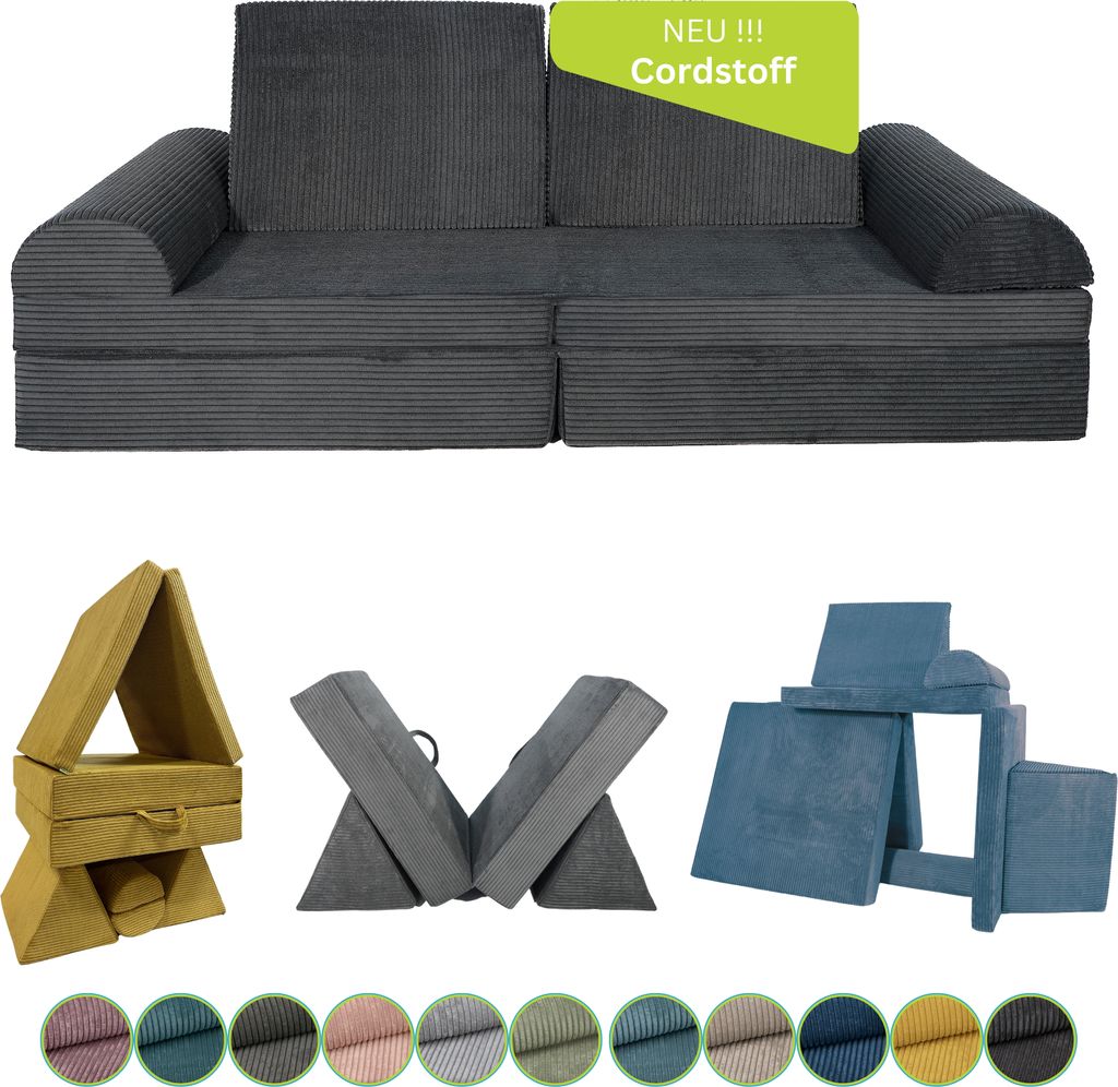 Pillows24 – Spielsofa für Kinder aus Cordstoff mit Produktbild 