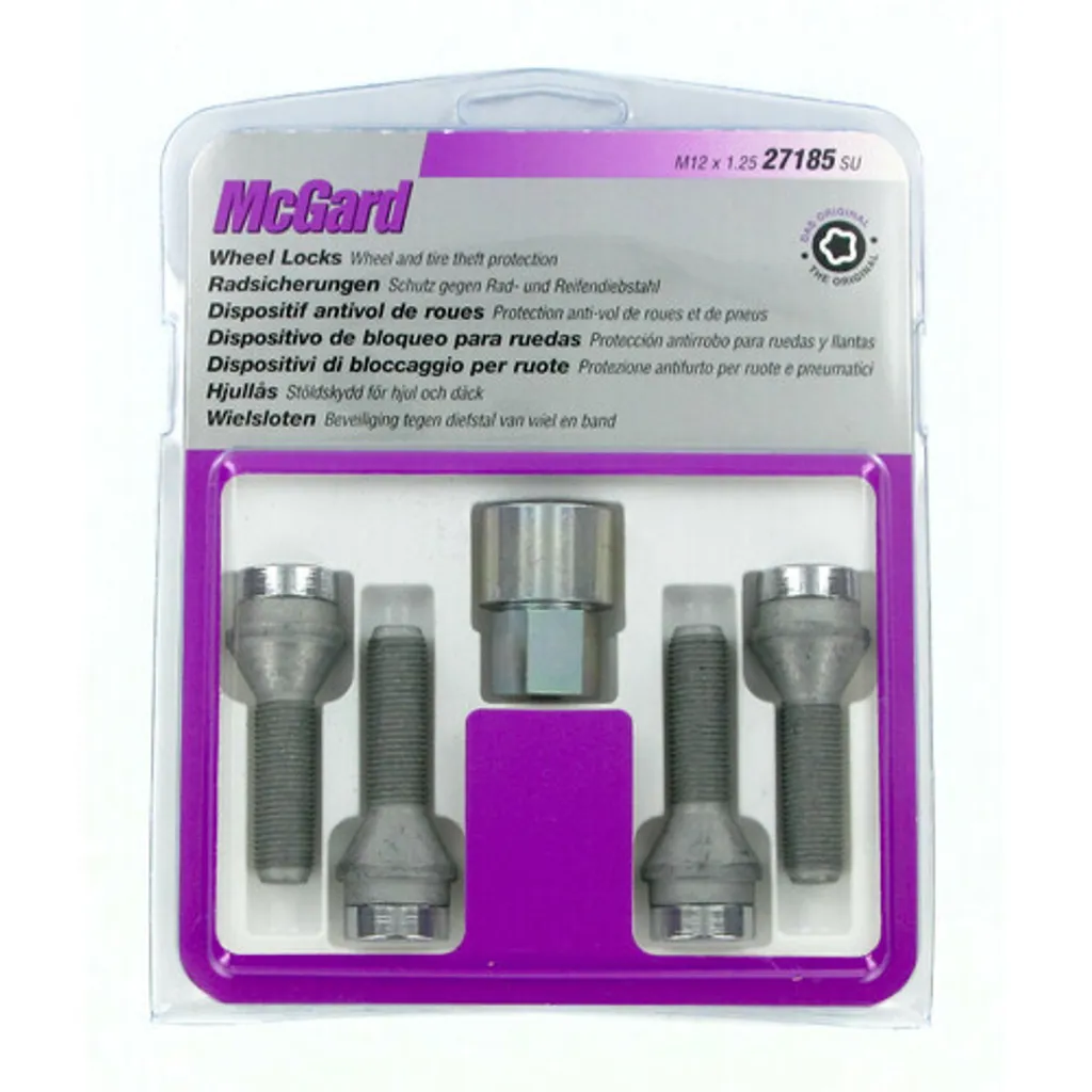 McGard Original A070 Jeu de 4 Écrous et Vis Antivol pour Roues de Voiture