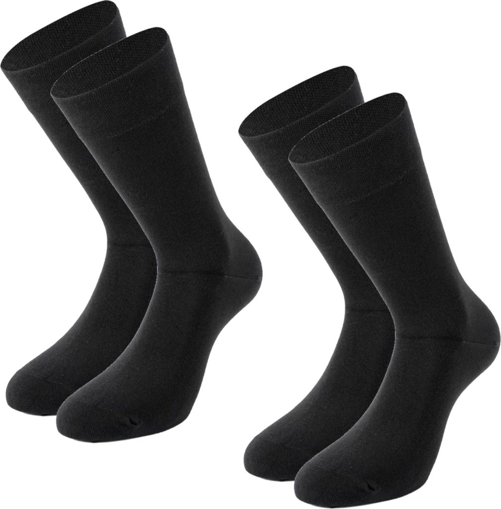 Lenz Soft Touch Socken - 2er Pack, schwarz, 43-46
