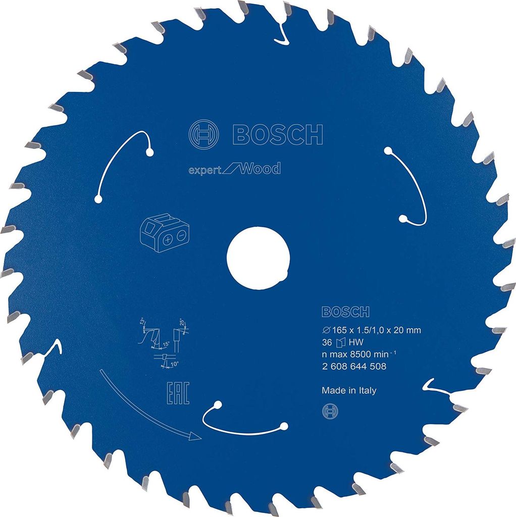 Lame de scie circulaire BOSCH Expert for Wood 165,0 mm, 36 Image du produit 