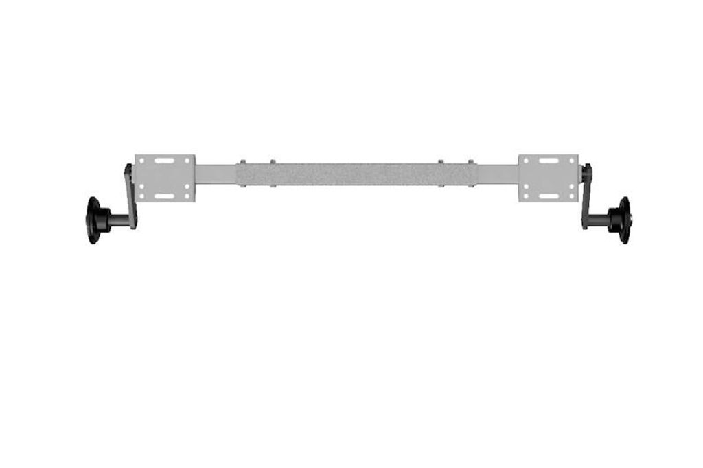 Verstellbare Laufachse 550Kg 4x100 Anhängerachse Flexiachse Produktbild 