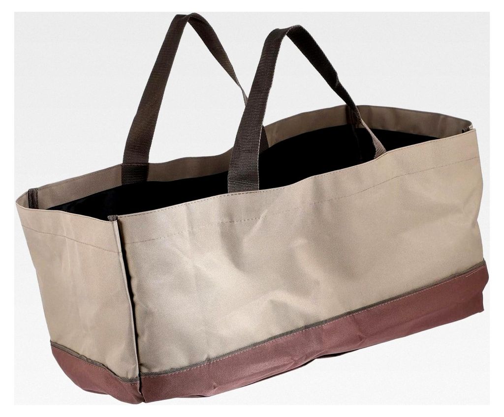 Holztasche Aus Hochwertigen Materialien Mit Doppelgriff-Design Für Hohe Tragkraft Und Einfache Lagerung Und Transport Von Kaminholz