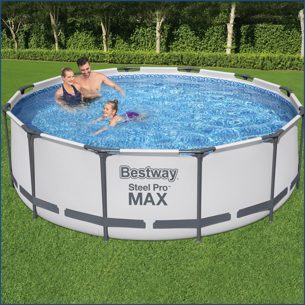 Steel Pro Max™ Frame Pool Komplett-Set, rund, mit Produktbild 61
