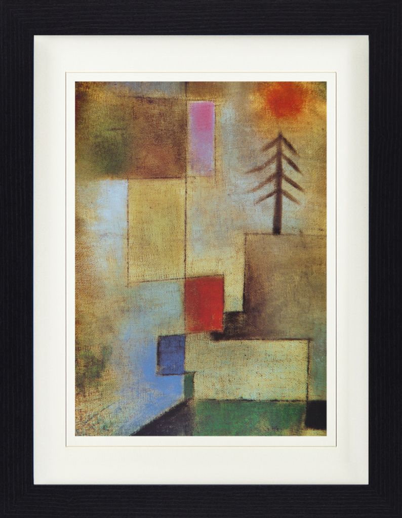 Paul Klee Gerahmtes Bild Mit Edlem Passepartout | Wand-Bilder | Im Bilderrahmen - Kleines Tannenbild, 1922 (40 x 30 cm)