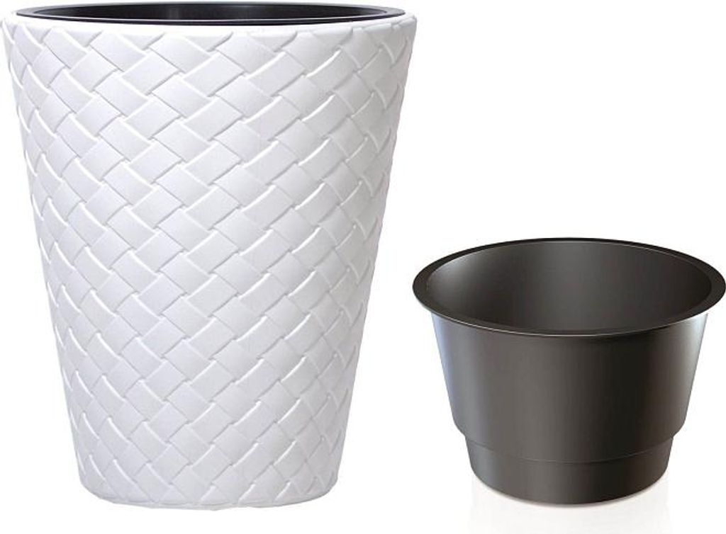 Květináč MATUBA s vkladem 40 cm - barva: bílá Image du produit 