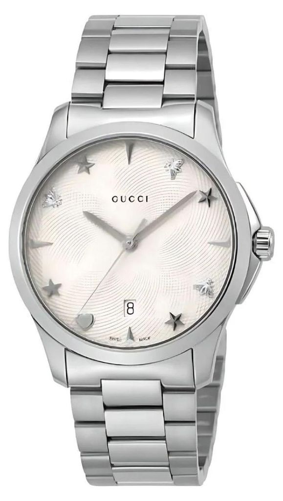 Gucci G Timeless Damenuhr aus Edelstahl silber Produktbild 