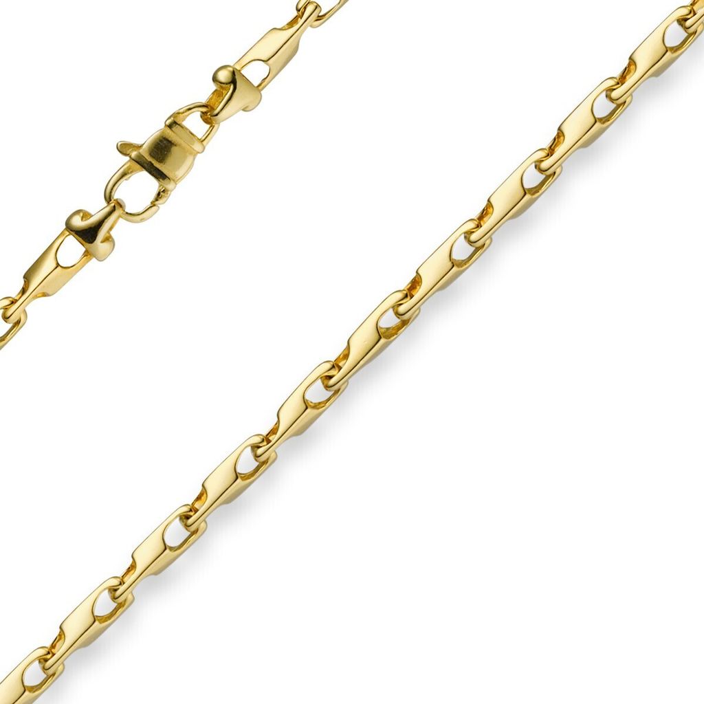 3mm Armband Armkette Alainkette 585 Gold Gelbgold 21cm Uni Goldarmband