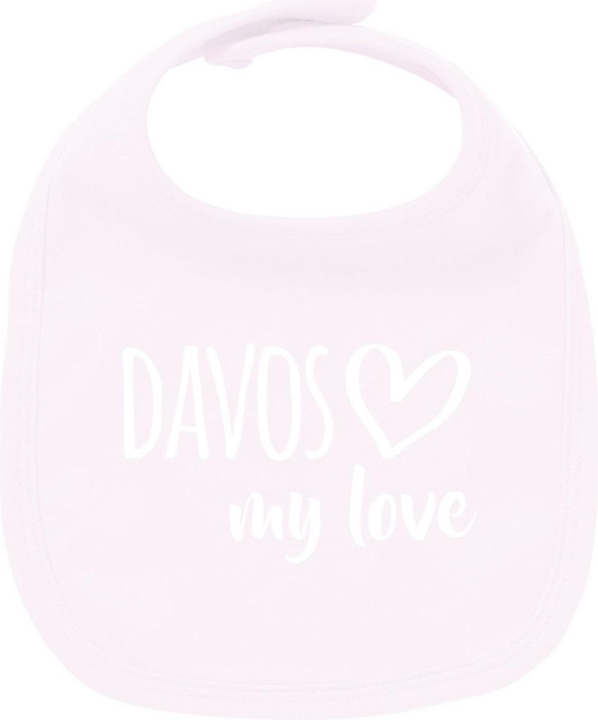 Huuraa Unisex Babylatz Davos my love Geschenk Babypink Baumwolle Davos Mitbringsel