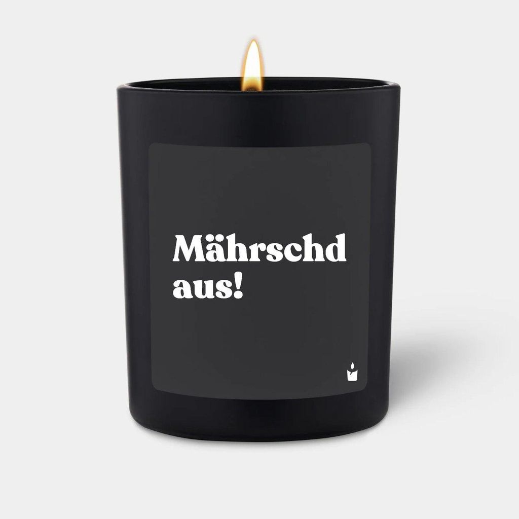 ChattyCandles Duftkerze Schwarz Woody Mährschd aus!