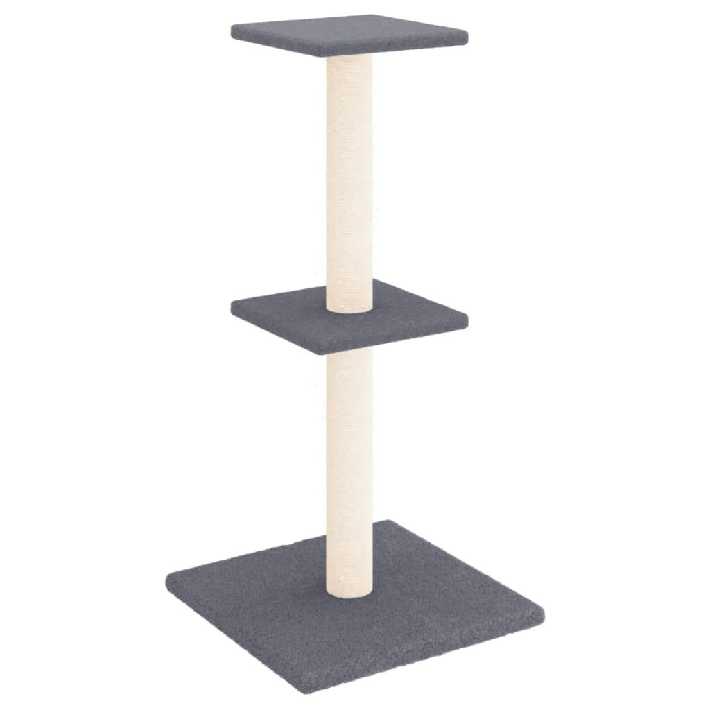 vidaXL Kratzbaum mit Sisal-Kratzsäulen Dunkelgrau 73 cm Produktbild 
