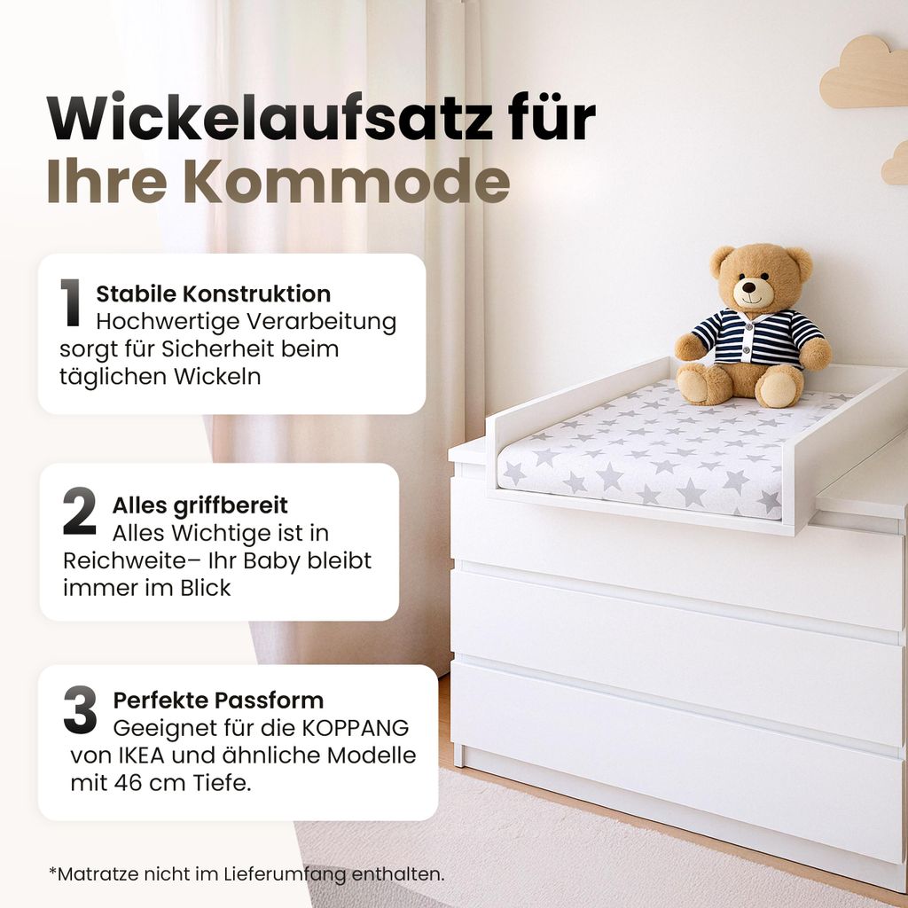 Baby Wickelaufsatz Regalik Wickelaufsatz Für IKEA  Produktbild-Vorschau 4