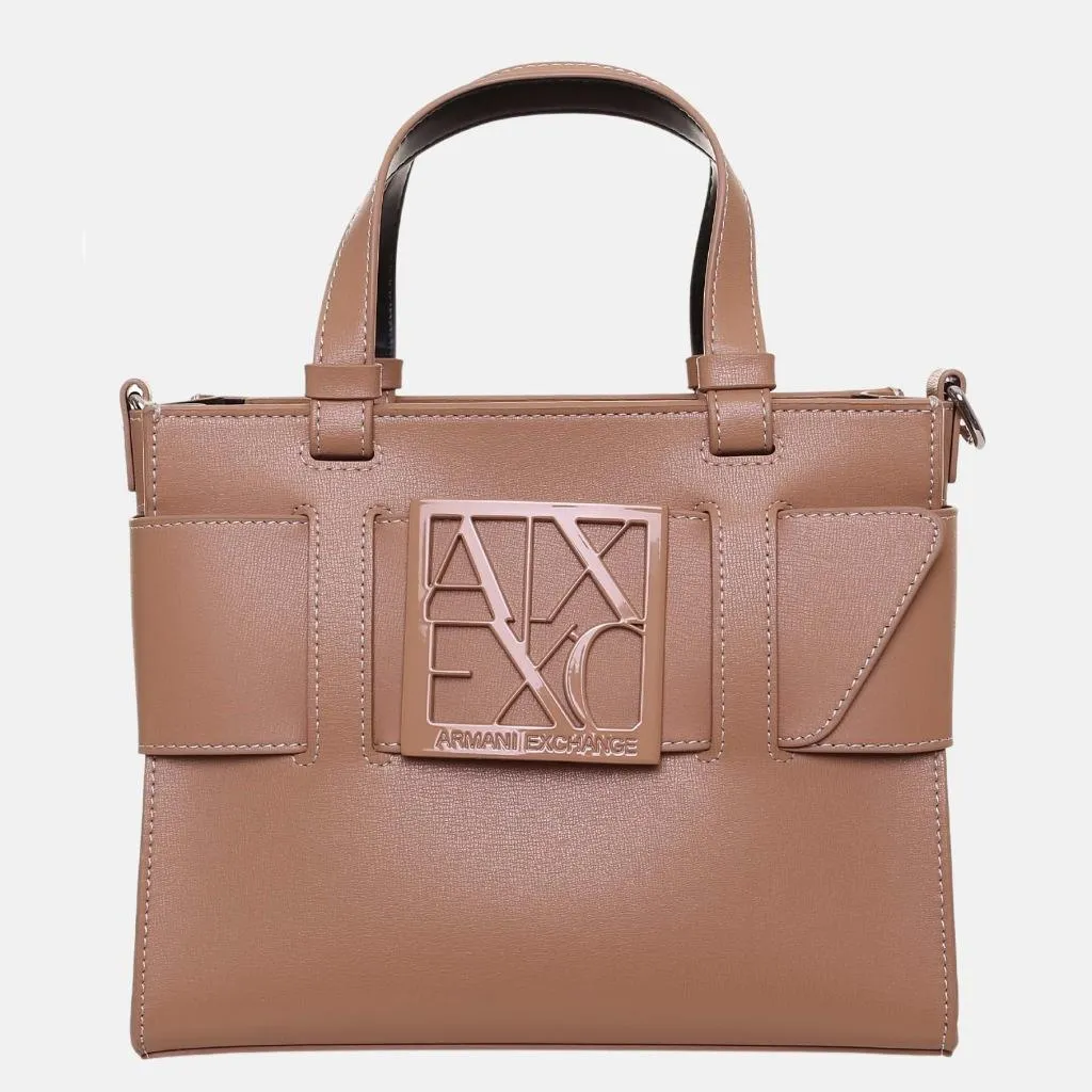 Sac à Main Armani Exchange XW000285 AF1190 Marron - Élégance Chic