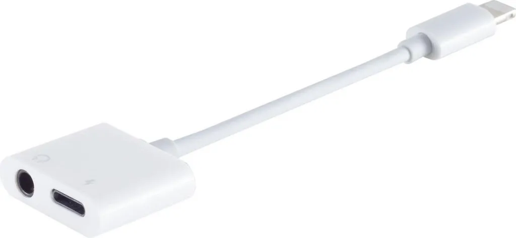 Adaptateur S/CONN 8 broches vers Jack 3,5mm et charge blanc 14-05013
