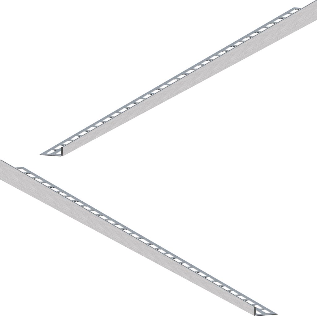 Schlüter SB TSC douche-afschotprofiel rvs structuur crème 10 mm x 120 Schlüter SB TSC douche-afschotprofiel rvs structuur crème 10 mm x 120