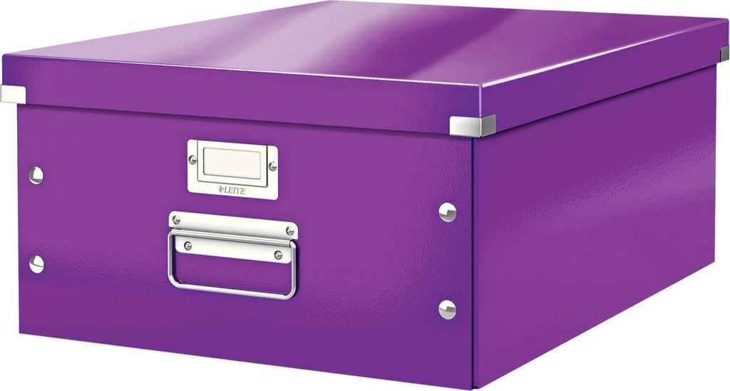 Veľká krabica A3 Click & Store purpurová Produktbild 