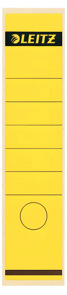 Marquage de classeurs avec étiquettes de dos Leitz 1640 jaunes, 100pcs