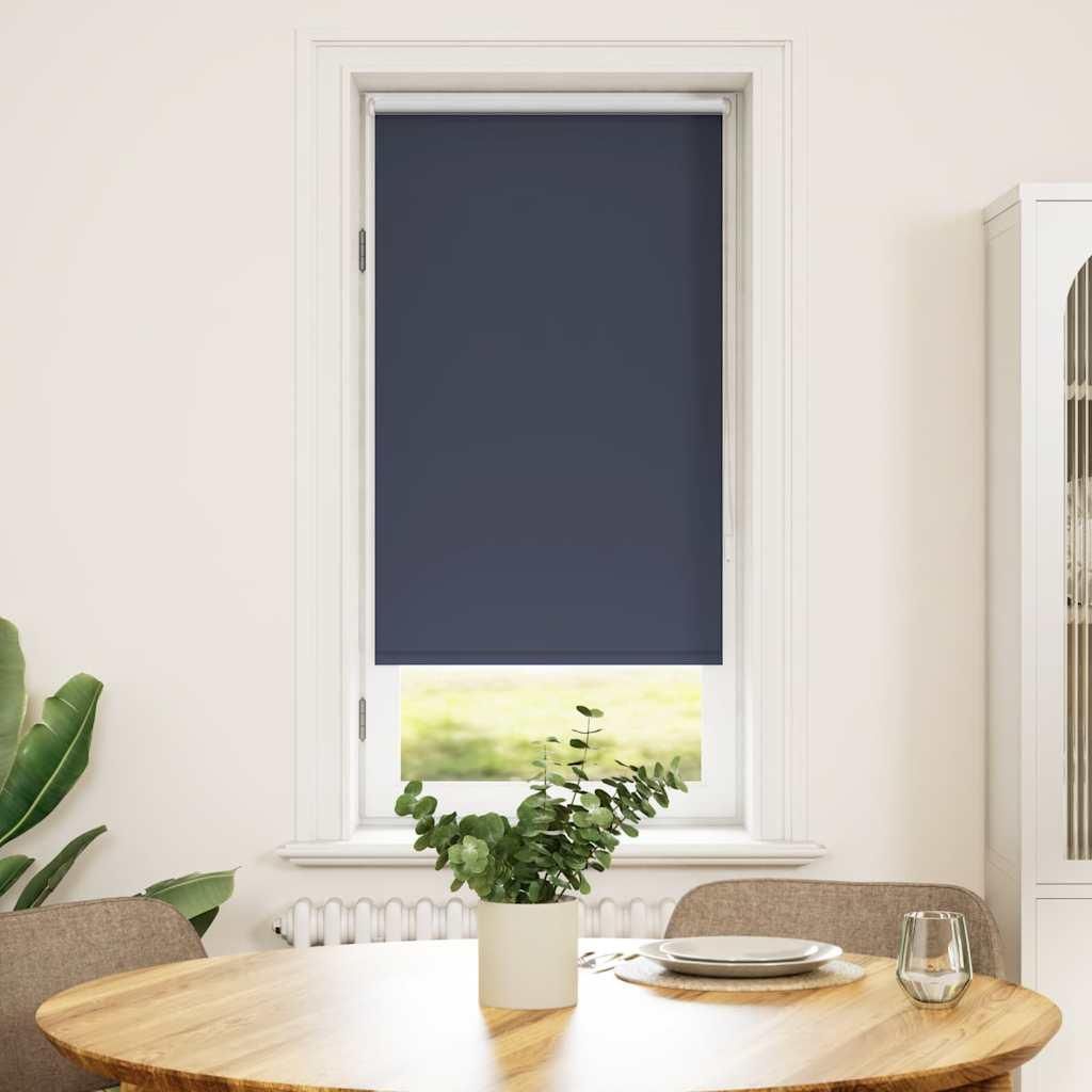 vidaXL Verdunkelungsrollo 64,4 x 120 cm, Stoffbreite 60 cm, Marineblau