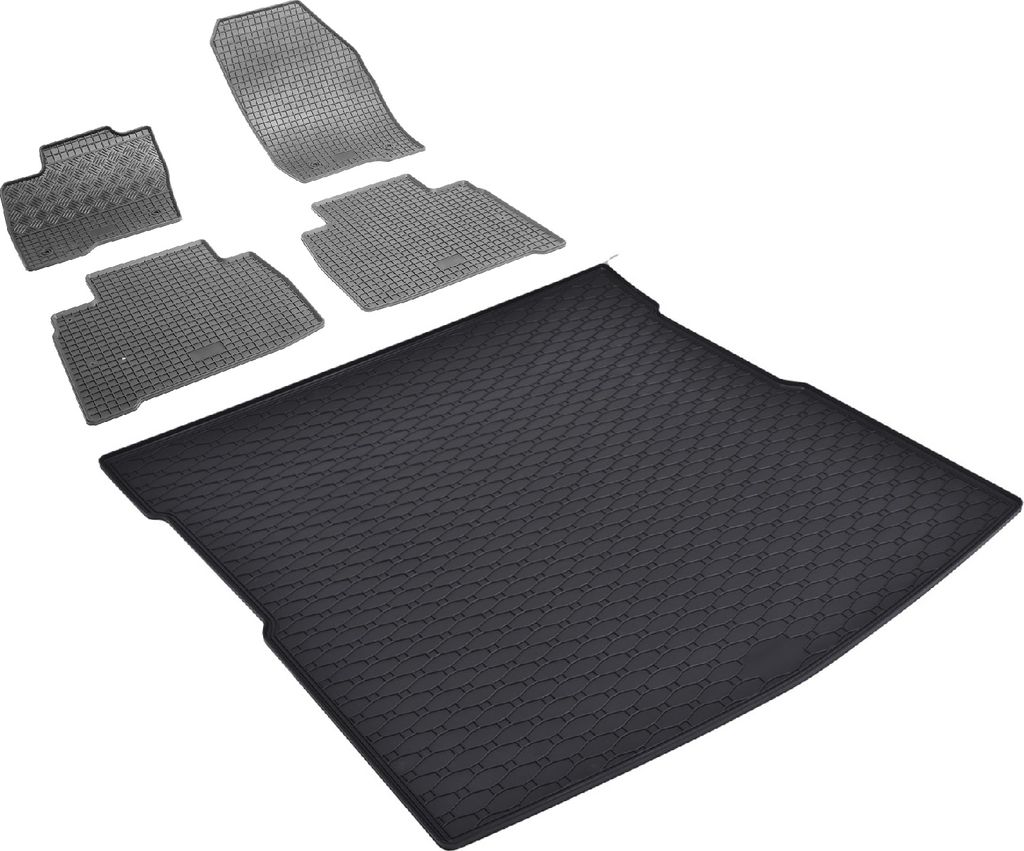 Z550074 Kofferraumwanne+Fußmatten passend für Ford S-Max 2 Facelift Minivan Kombi 5türer 2019-2023