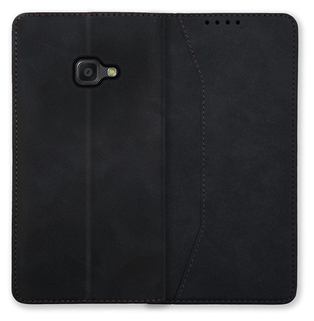 Bookstyle 'Premium' Schutzhülle Klapphülle Schutztasche Etui Cover für Samsung Galaxy Xcover 4 - Schwarz