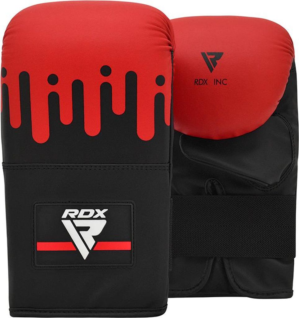 RDX F9 Boxhandschuhe Rot & Schwarz – Trainingshandschuhe für Boxsack, Kickboxen, Muay Thai, MMA & Kampfsport, Kunstleder, Handgelenkschutz