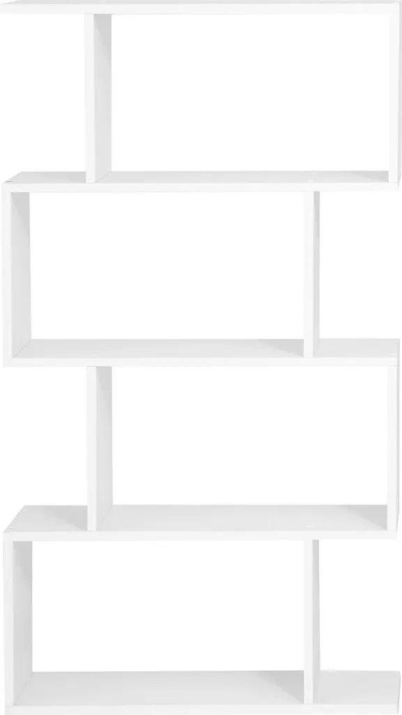 Bibliothèque 4 compartiments blanche pour optimiser vos petits espaces - 2