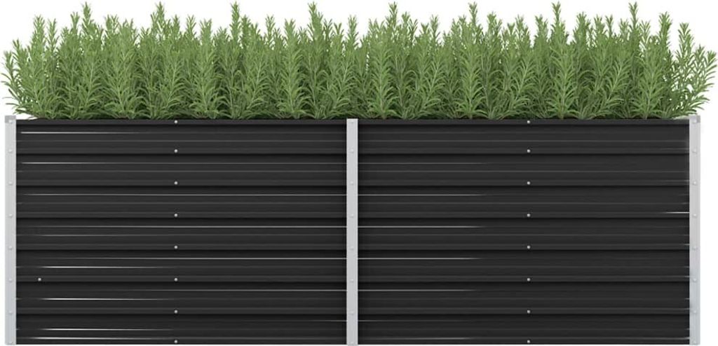 vidaXL Podwyższone łóżko ogrodowe antracyt 240 x 80 x 77 cm Zdjęcie produktu 