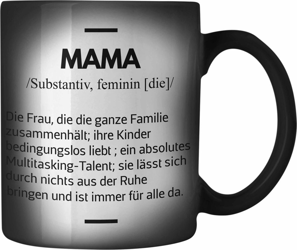 Trendation - Mama Farbwechsel Zauber-Tasse Geschenk für Mutter von Kinder Sohn Tochter Muttertag Muttertagsgeschenk Beste Mama Danke Weihnachten G...