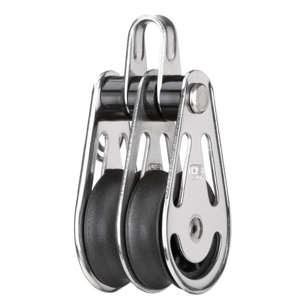 Gleitlager-Block 8 mm - 2 Rollen, Bügel