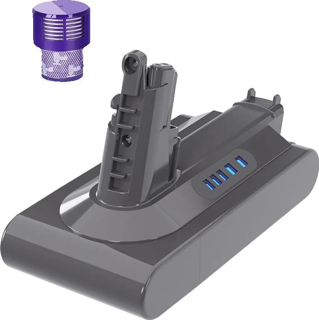 Cella di alimentazione di ricambio, capacità 6000mAh, compatibile con i modelli di aspirapolvere premium, 1 set, 21,6V