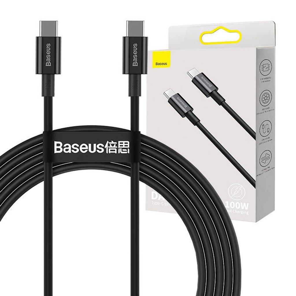 Baseus Superior USB Kabel USB 2.0 1 m USB C Schwarz Produktbild 