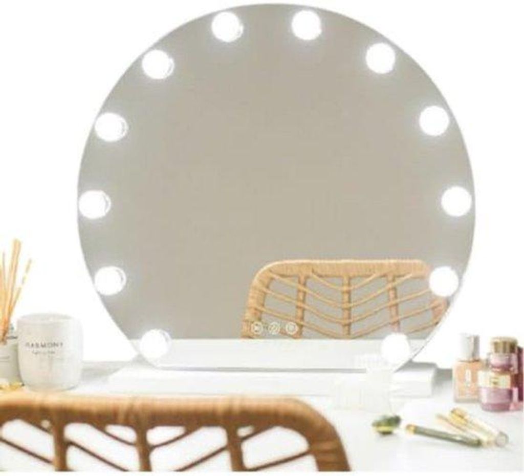 Make-up Spiegel mit LED Licht – Dimmbarer Tafelspiegel – Cosmeticaspiegel mit LED Beleuchtung