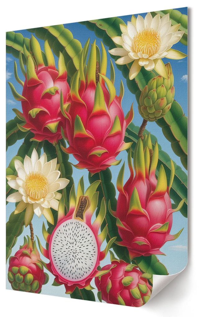 Die Exotik der Natur- Kunstdruck A1 (59x84 cm) - Modern, Retro- Wandbild für Wohnzimmer Schlafzimmer & Flur, Modernes Poster Wanddeko, Ungerahmt
