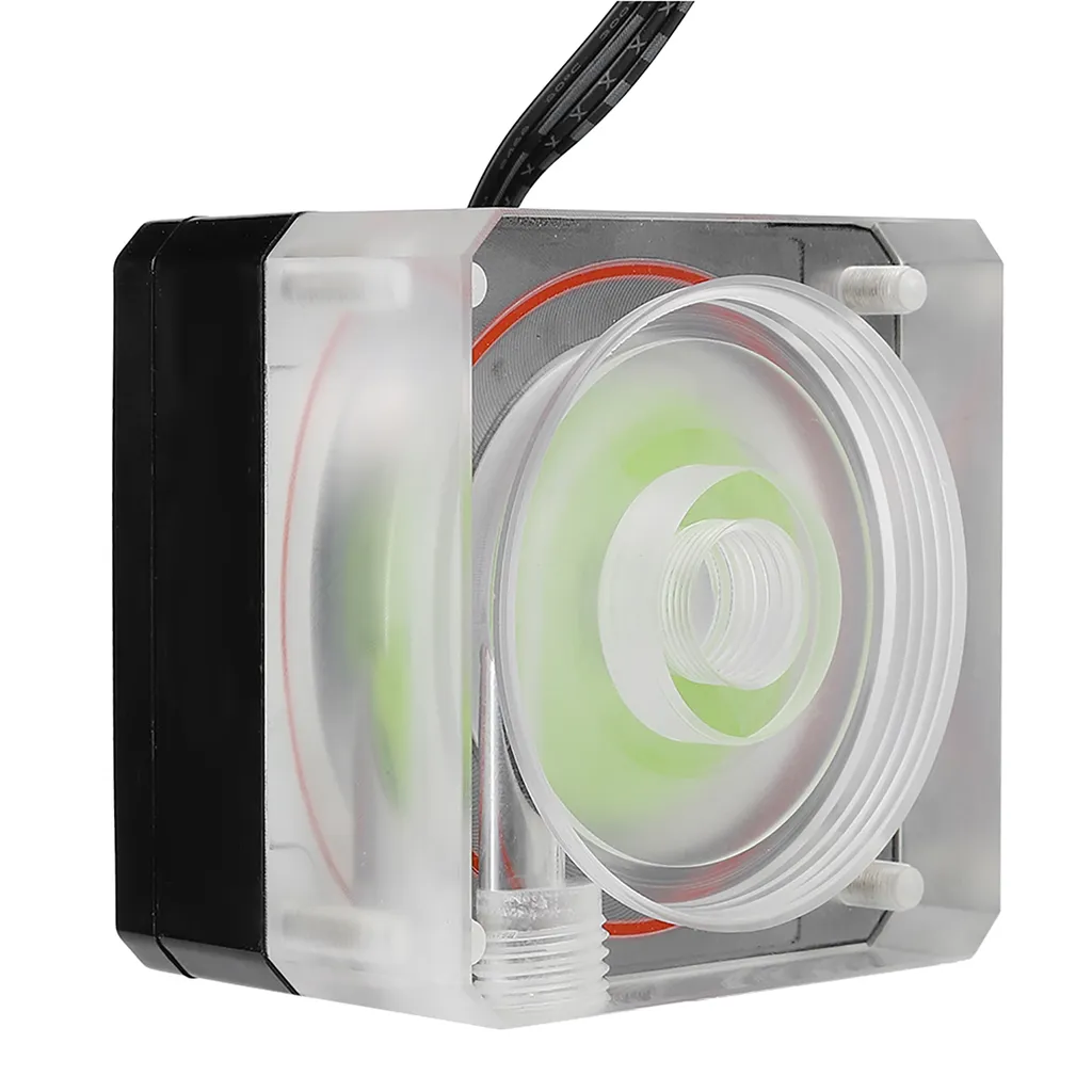 Pompe de refroidissement d'eau PC avec réservoir PMMA et gestion PWM