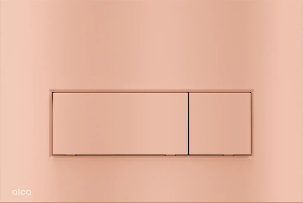 Plaque WC Alcadrain M57-RG-M Or Rose Mat : Solution esthétique et durable