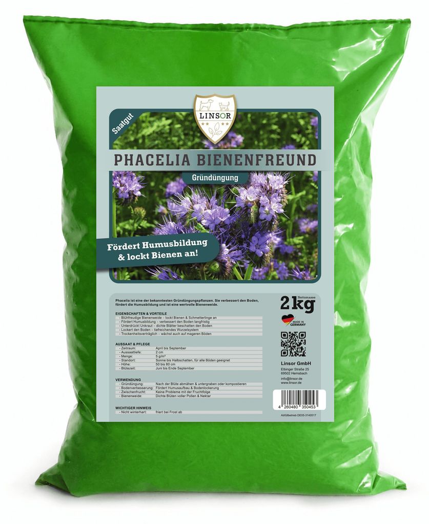 Phacelia Gründünger 2 kg Produktbild 