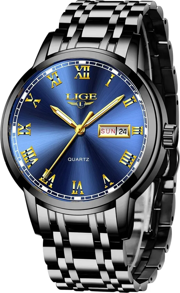 Orologio Uomo Acciaio Inossidabile Sconto Quarzo Analogico Impermeabile