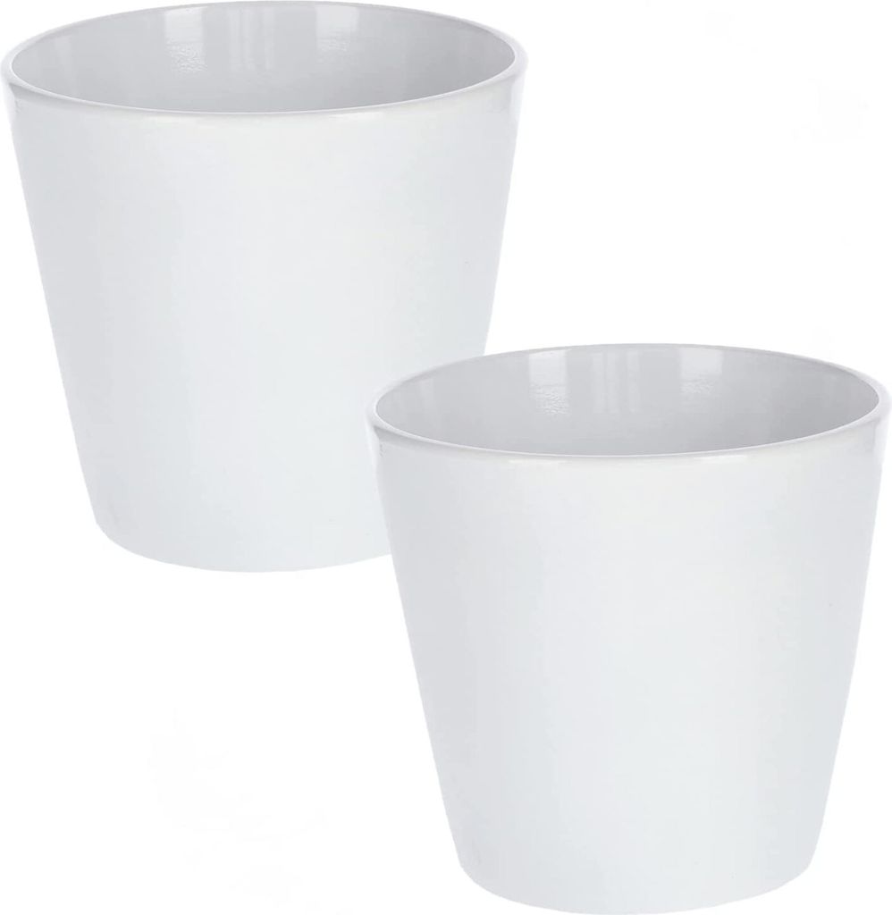 KOTARBAU® Bloempot, sierpot, diameter 16 cm, klassiek, wit, Productafbeelding 