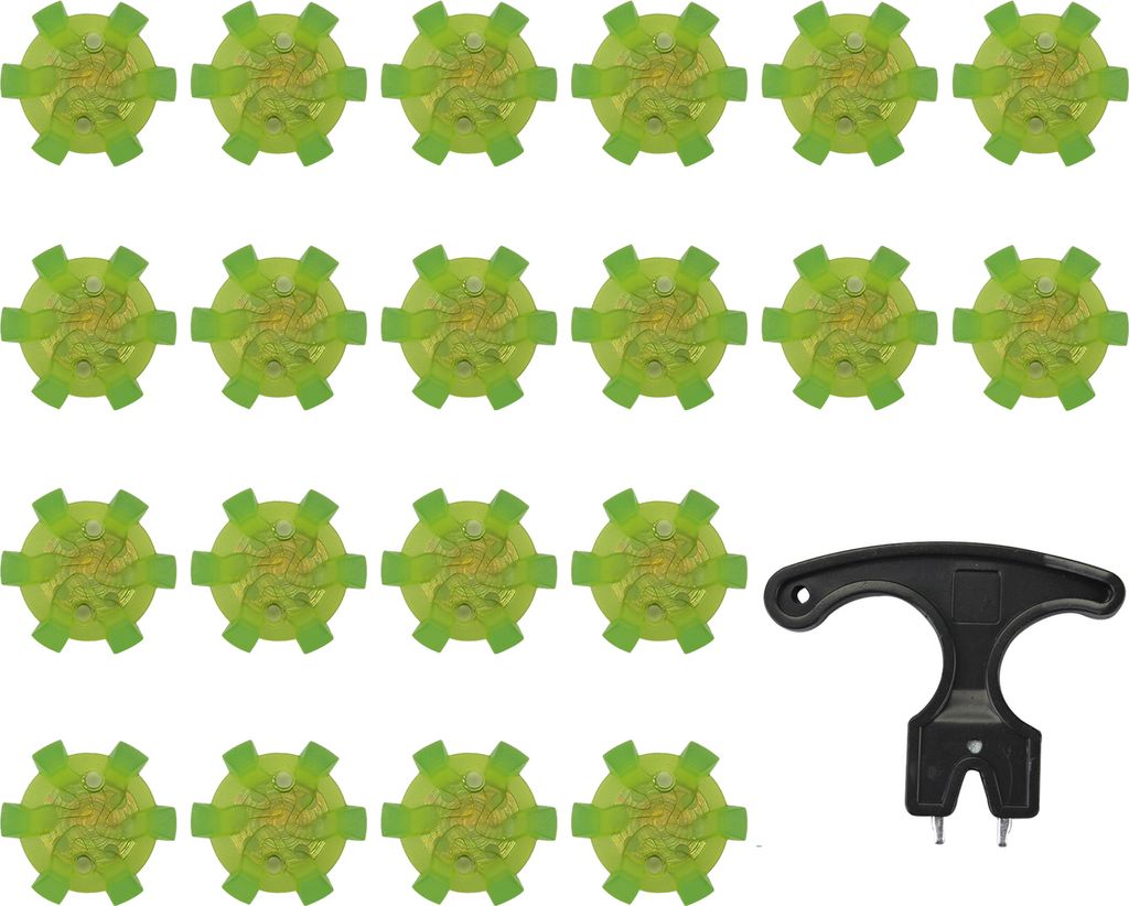 20 Stück Golfschuh-Spikes, Golfstollen, Outdoor-Gummi-Ersatzspikes für Golfschuhe, Golf-Spike-Tool, Golf-Zubehör