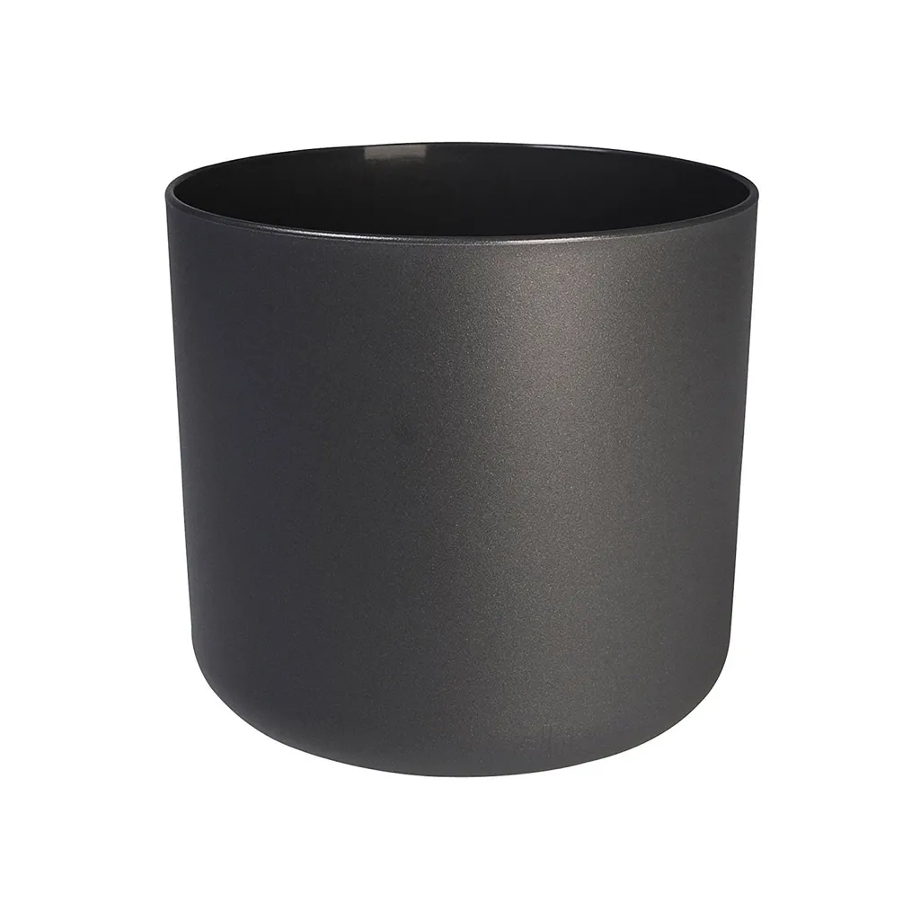 elho b.for Soft Cache-pot rond 30cm anthracite pour plantes d'intérieur