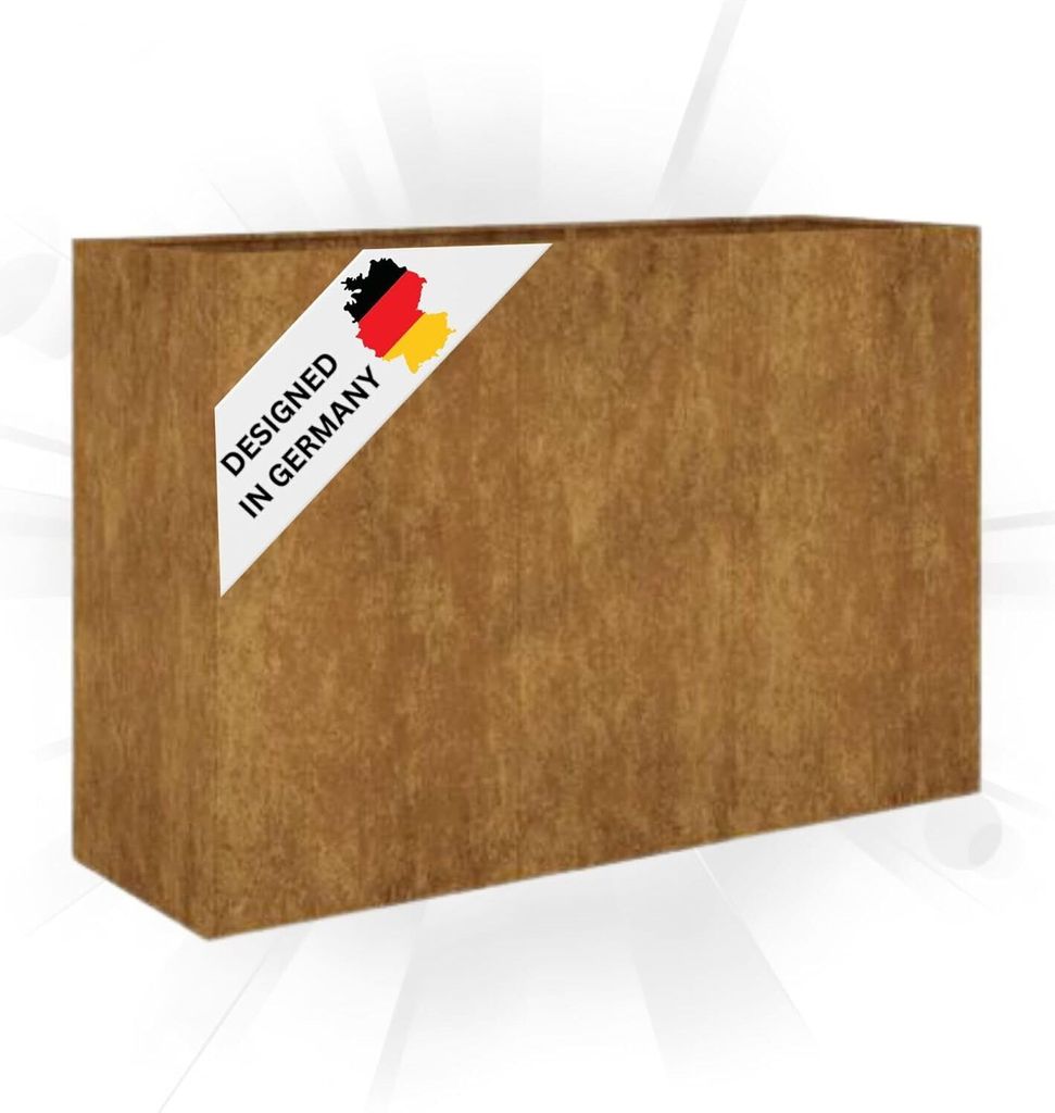 DELUKE® Hochbeet Cortenstahl WOLI | Unten offen | Hochbeet Produktbild 1
