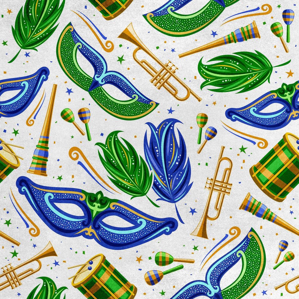Royal Samt Stoff Polyester Zum Nähen - Motiv Karneval