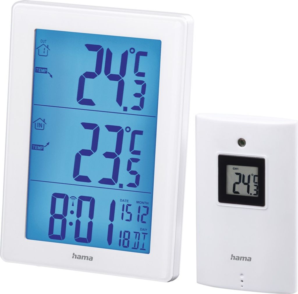 HAMA Wetterstation EWS-3000 Weiß Funkwetterstationen