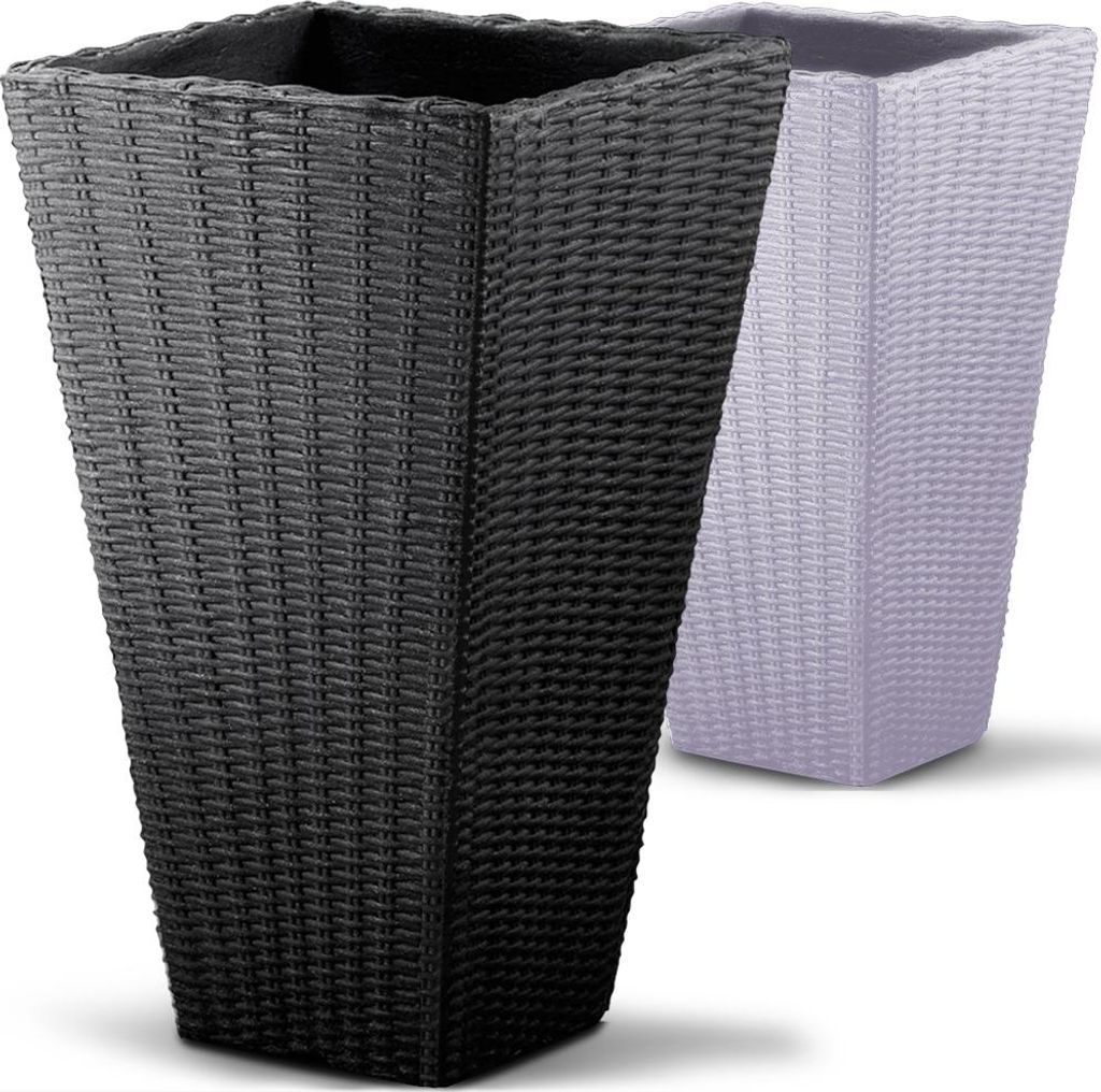 Pot de fleurs Anthracite 70 x 40 x 40 cm 59 L Bac à fleurs Image du produit 