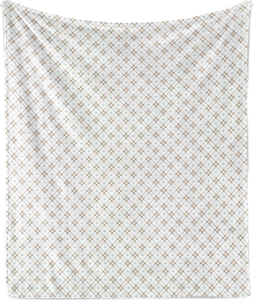 ABAKUHAUS Abstrakt Weich Flanell Fleece Decke, Kontinuierliche Vertikal Klassik Blick Geometrisches Motiv-Muster auf Plain Kulisse, 175 x 230 cm, W...