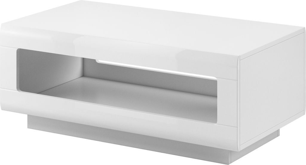 Masseno Couchtisch TULLIA 110 cm Kaffetisch für Wohnzimmer Sofatisch Wohnzimmertisch Weiß