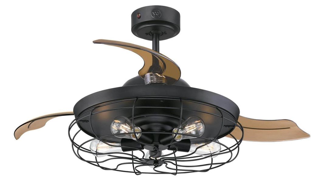 Ventilateur de plafond Dunlin 105 cm avec éclairage LED et Image du produit 