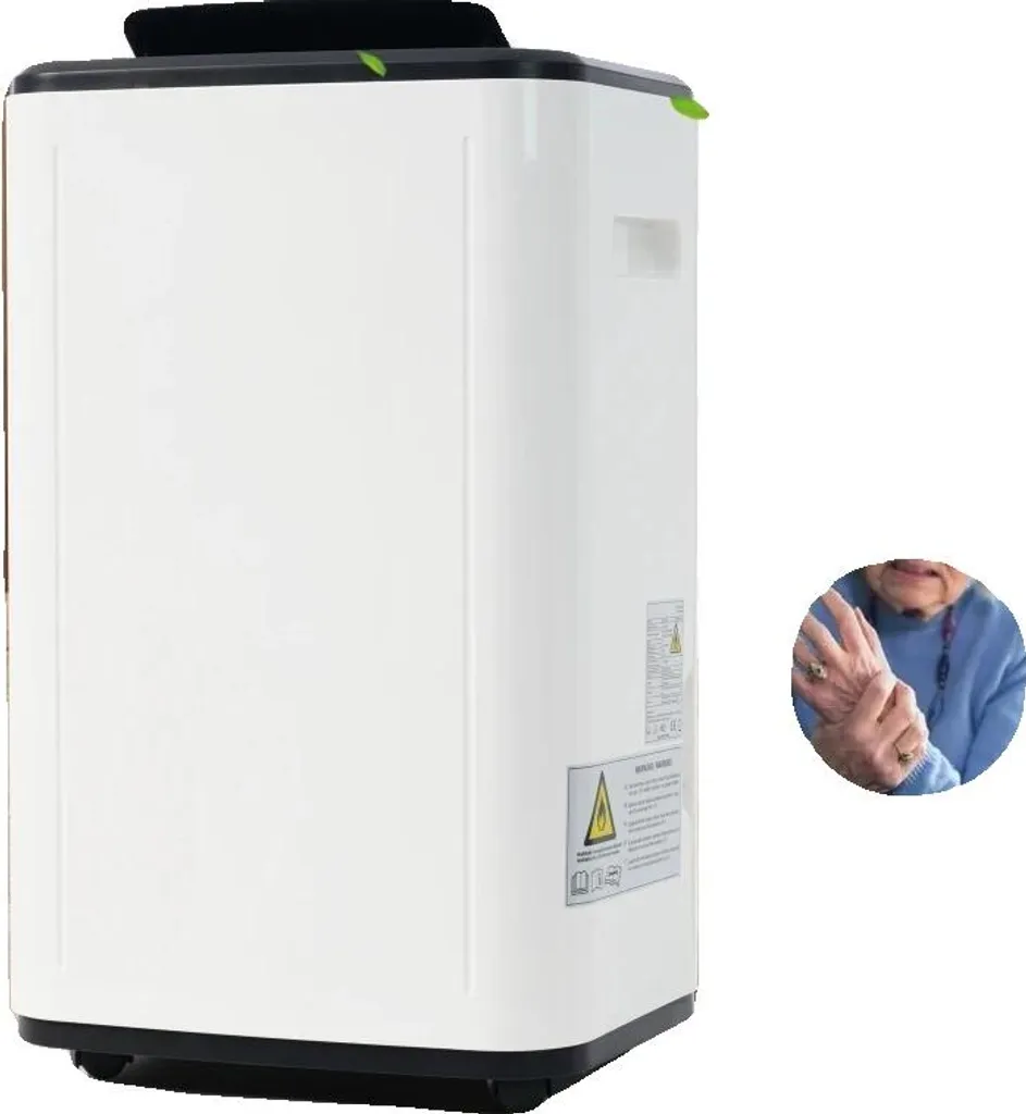 Déshumidificateur puissant 25L par jour, air purifié et format compact EU