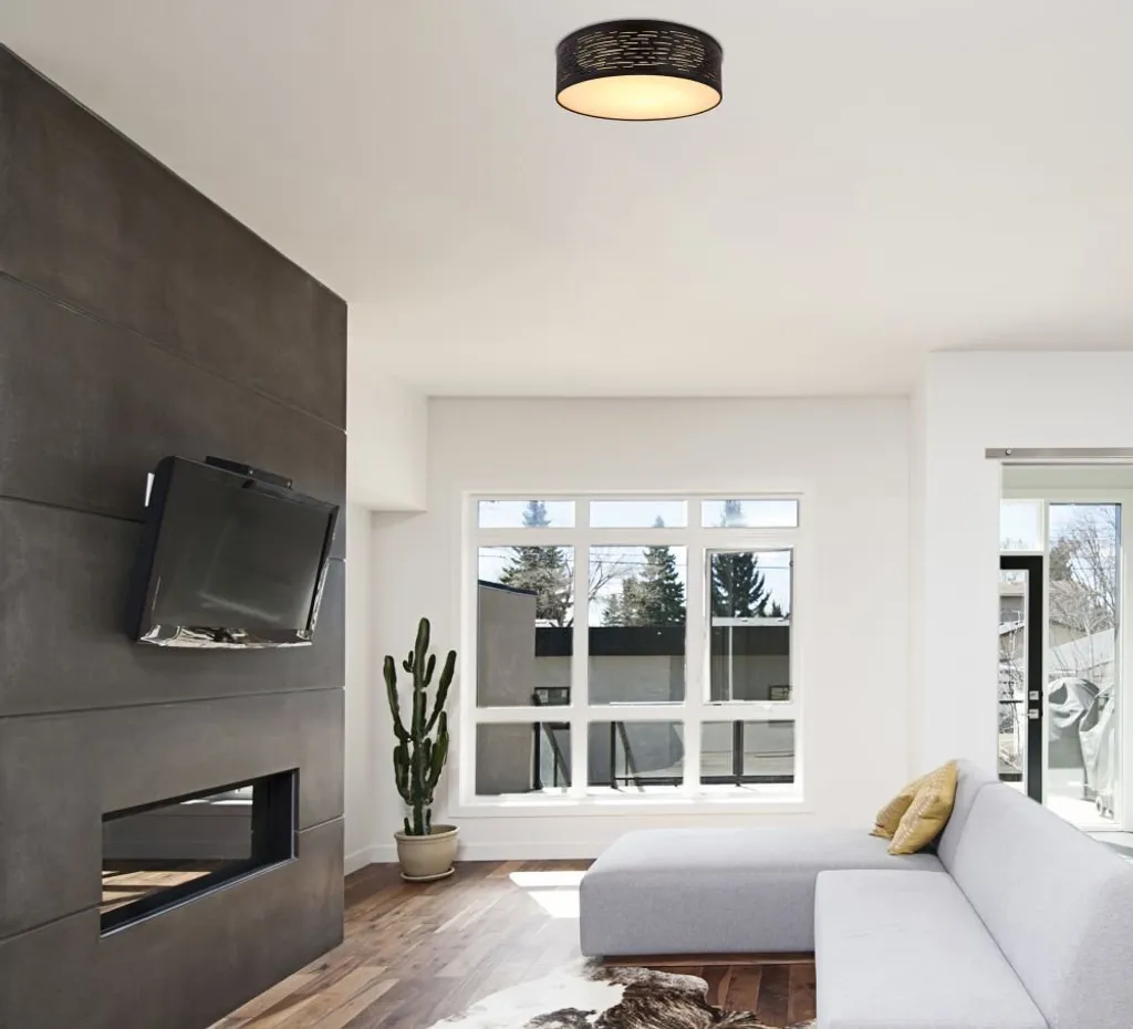 Globo Lighting LED Metallo Nero - Lampada Soffitto Professionale - 6