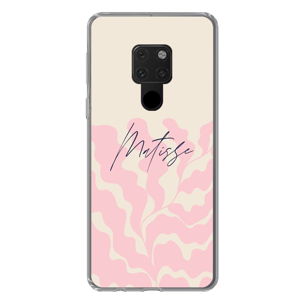 MuchoWow Handyhülle Schutzhülle Hülle für Huawei P40 Lite Matisse - Blume - Abstrakt Silikon Softcase Handy Hülle - Handy