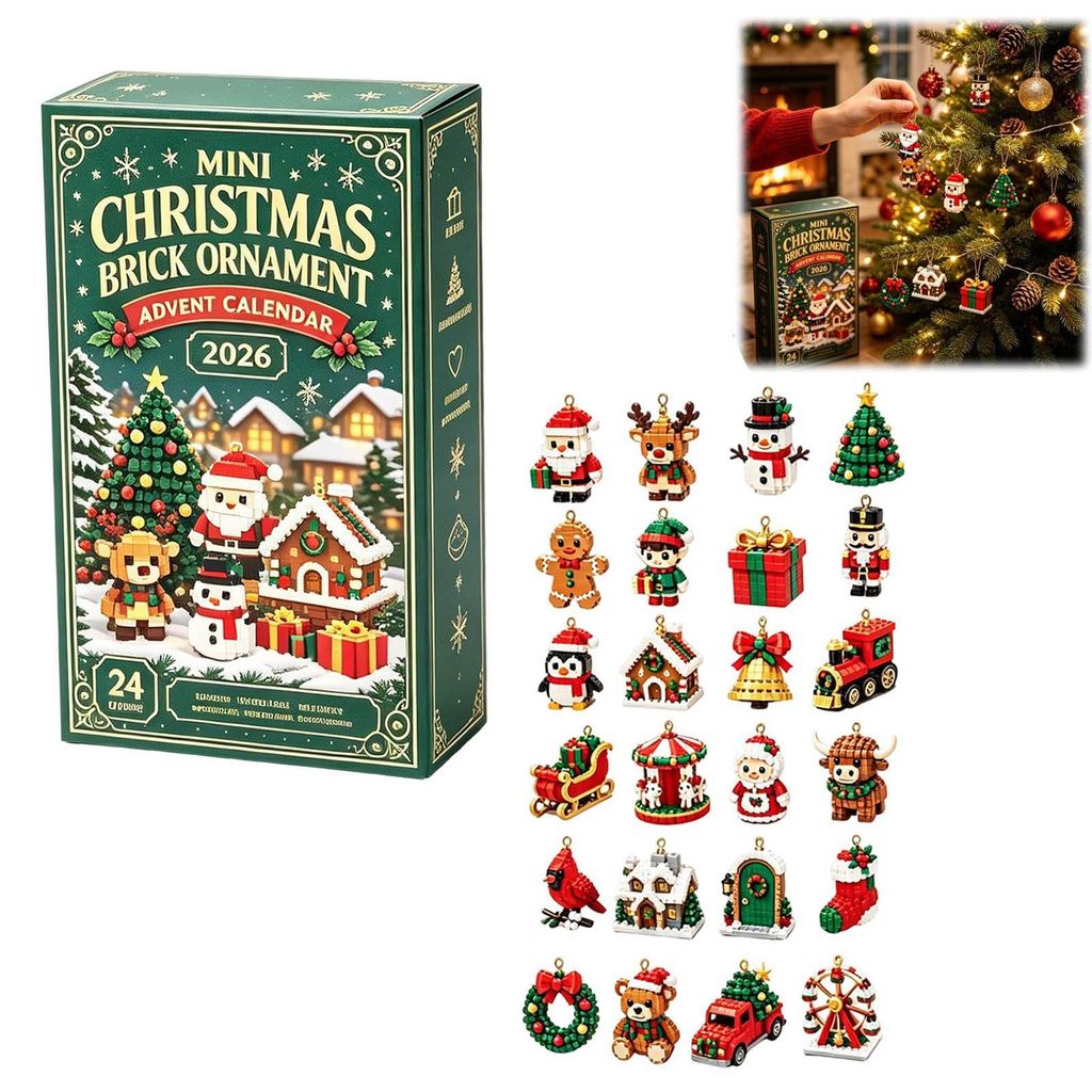 Generiek Xmas Mini Kerst Bouwsteen Adventskalender met 24 Productafbeelding 